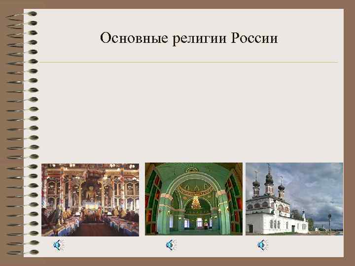 Основные религии россии