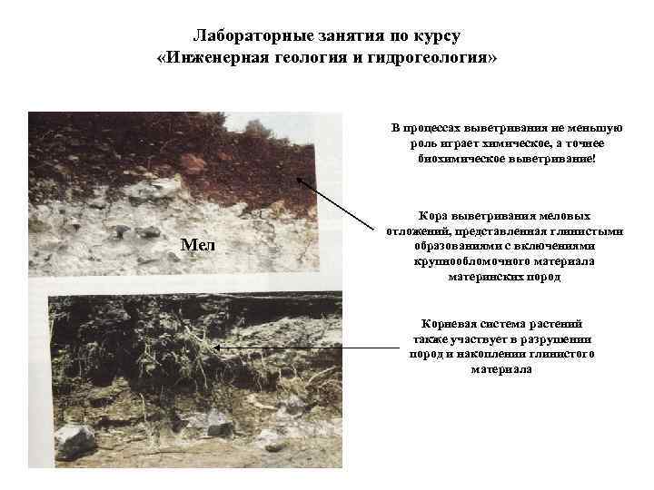   Лабораторные занятия по курсу «Инженерная геология и гидрогеология»    