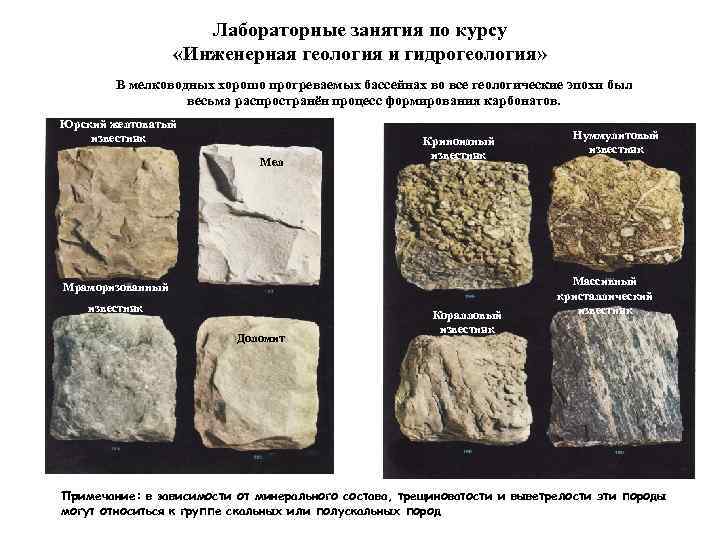      Лабораторные занятия по курсу    «Инженерная геология