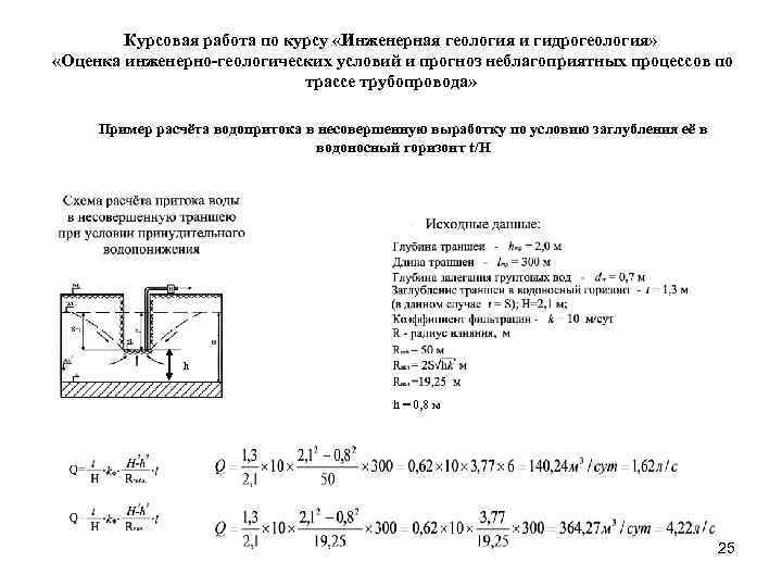   Курсовая работа по курсу «Инженерная геология и гидрогеология»  «Оценка инженерно-геологических условий
