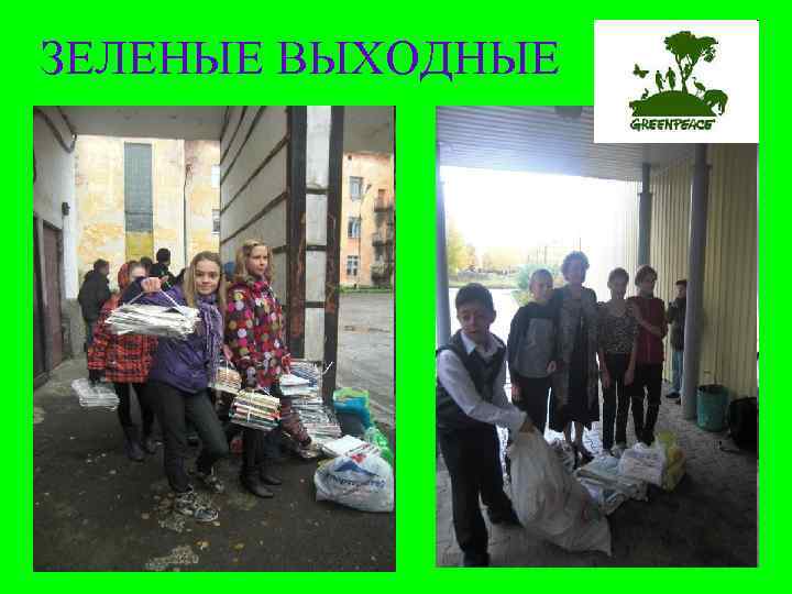 ЗЕЛЕНЫЕ ВЫХОДНЫЕ 