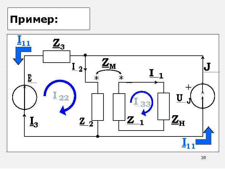 Пример:  I 11  Z 3   ZM   * 