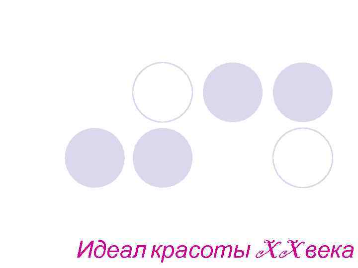 Идеал красоты XX века 