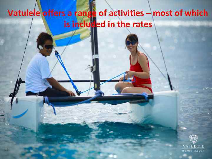 Vatulele offers a range of activities – most of which is included in the