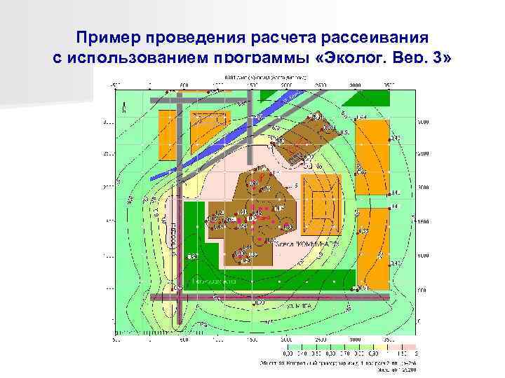   Пример проведения расчета рассеивания с использованием программы «Эколог. Вер. 3» 