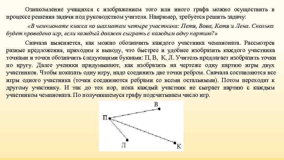 Ознакомление учащихся с изображением того или иного графа можно осуществить в процессе Ознакомление учащихся с изображением того или иного графа можно осуществить в процессе
