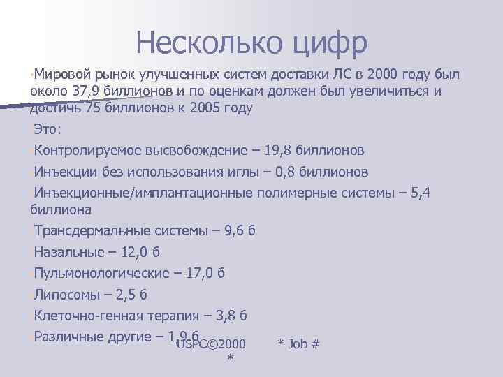     Несколько цифр • Мировой рынок улучшенных систем доставки ЛС в