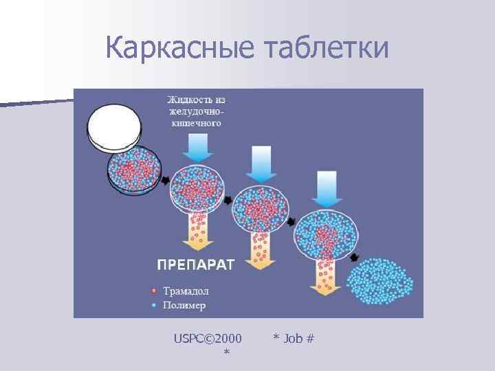 Каркасные таблетки   USPC© 2000  * Job #  * 