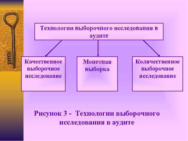   Технологии выборочного исследования в    аудите  Качественное Монетная 