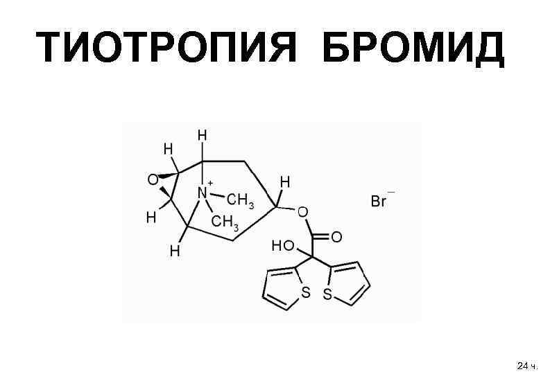 ТИОТРОПИЯ БРОМИД    24 ч. 