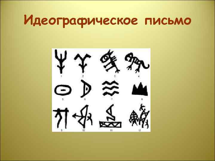 Пиктографическое письмо напоминает ребусы каждый знак рисунок