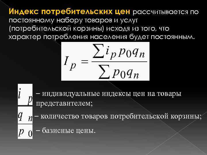 Индекс потребительских цен сайт