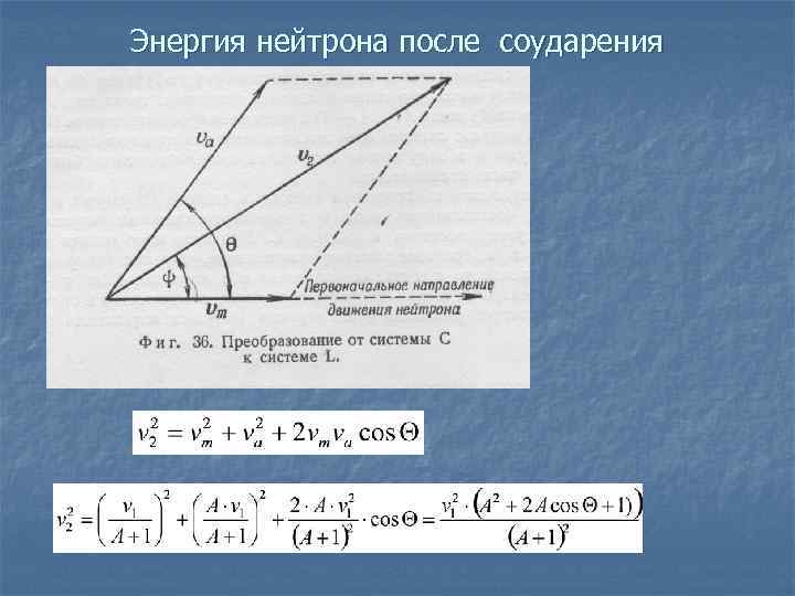 Энергия нейтрона после соударения 