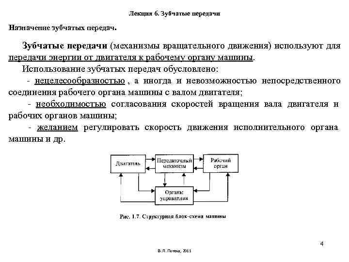 Лекция 6. Зубчатые передачи Назначение зубчатых передач. Зубчатые Лекция 6. Зубчатые передачи Назначение зубчатых передач. Зубчатые