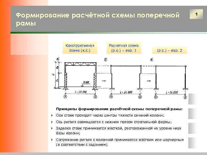 Расчетные схемы сооружений и их классификация