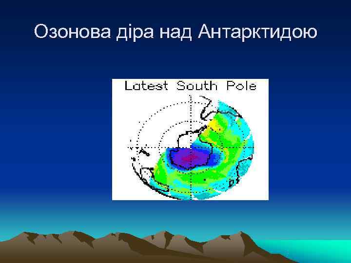 Озонова діра над Антарктидою 
