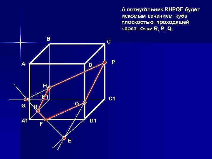        А пятиугольник RHPQF будет   