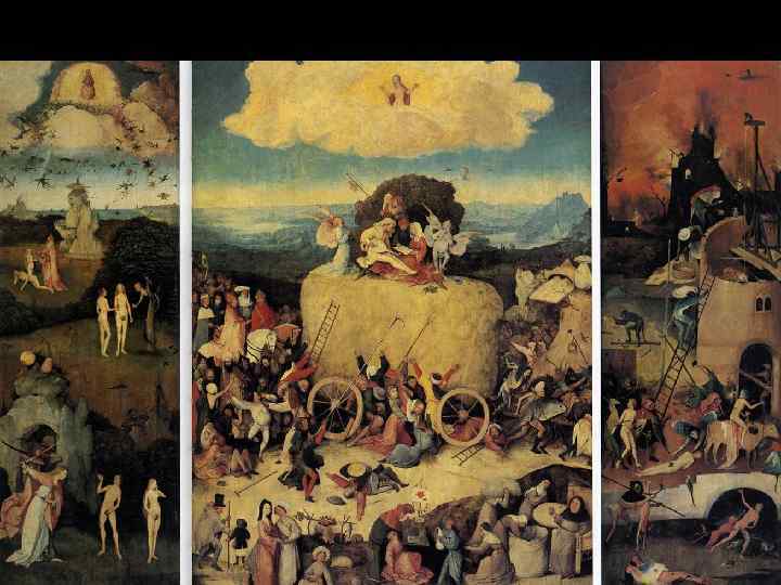 Иероним Босх Воз сена, Эскориал Раскрытый вид 