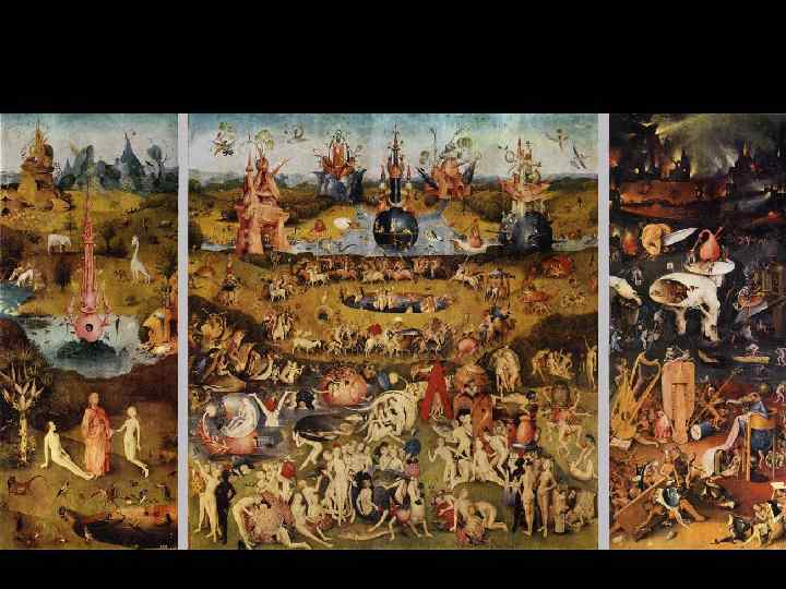 Иероним Босх Сады земных наслаждений, Мадрид, Прадо Раскрытый вид 