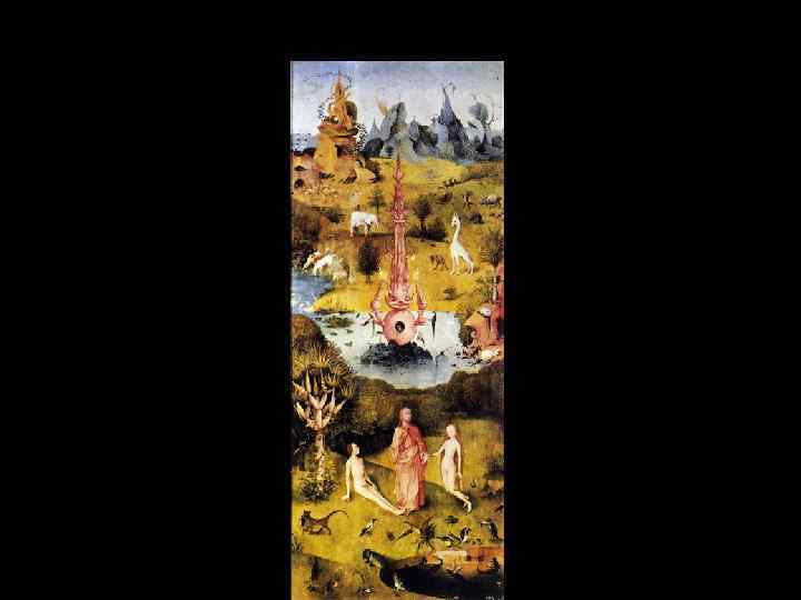 Иероним Босх Сады земных наслаждений, Мадрид, Прадо Раскрытый вид, Рай 