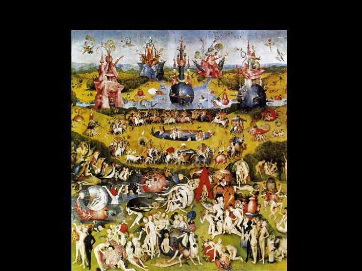 Иероним Босх Сады земных наслаждений, Мадрид, Прадо Раскрытый вид, Центральная створка 