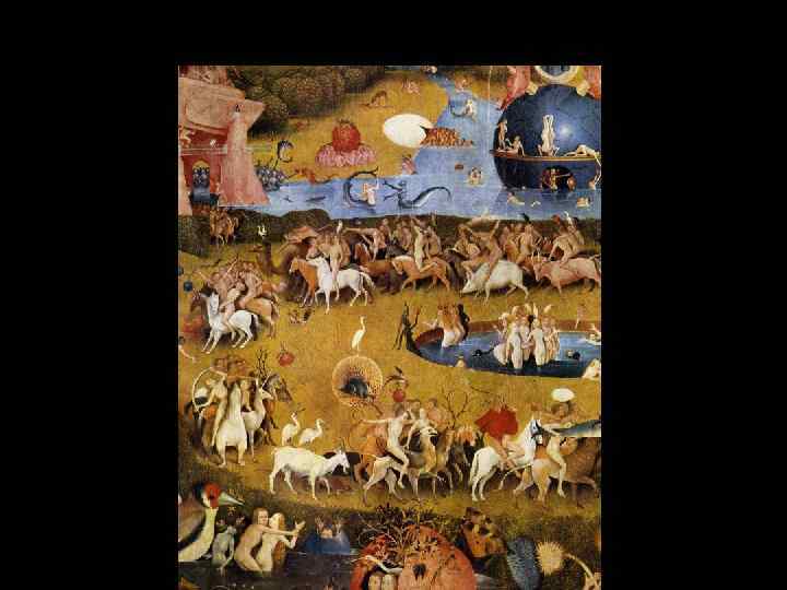 Иероним Босх Сады земных наслаждений, Мадрид, Прадо Раскрытый вид, Центральная створка 