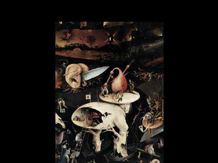 Иероним Босх Сады земных наслаждений, Мадрид, Прадо Раскрытый вид, Ад 