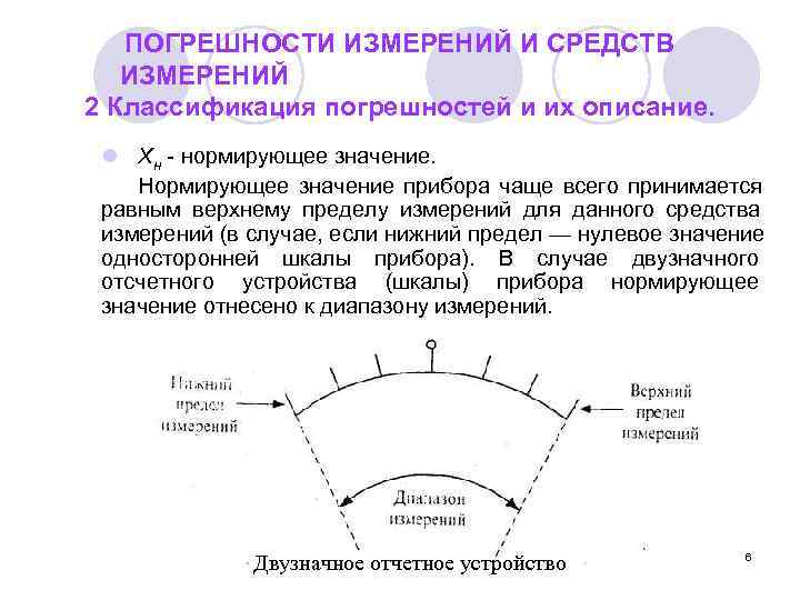   ПОГРЕШНОСТИ ИЗМЕРЕНИЙ И СРЕДСТВ  ИЗМЕРЕНИЙ 2 Классификация погрешностей и их описание.