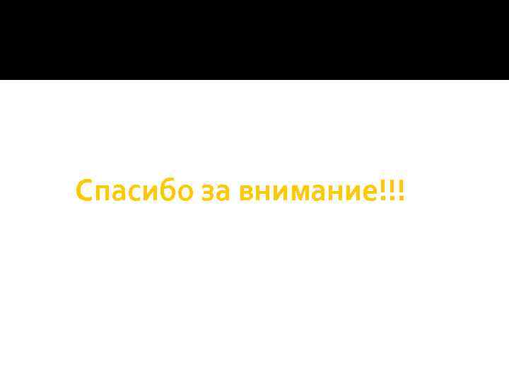 Спасибо за внимание!!! 