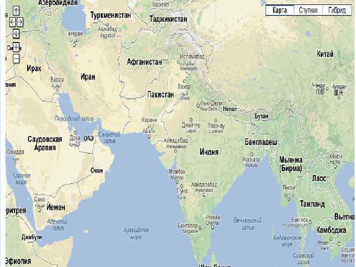 Политико-административная карта 