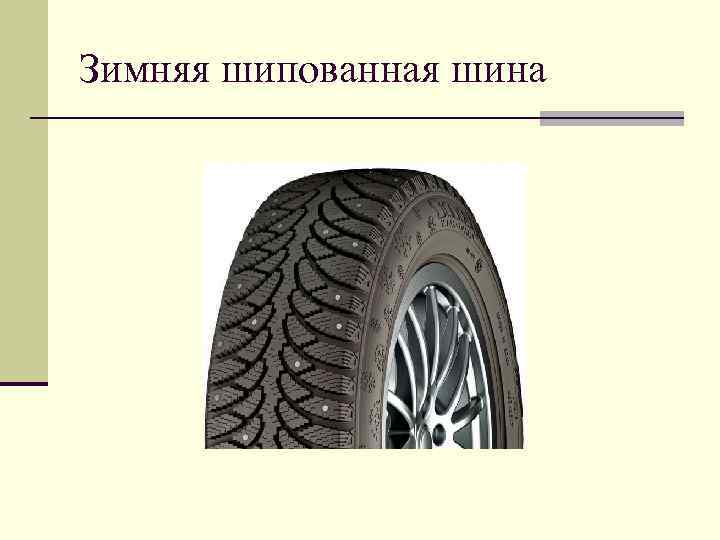 Зимняя шипованная шина 
