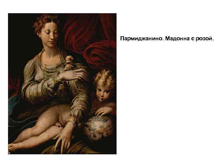 Пармиджанино. Мадонна с розой. Пармиджанино. Мадонна с розой.