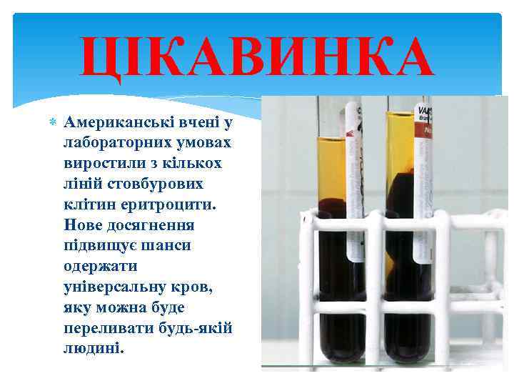   ЦІКАВИНКА  Американські вчені у  лабораторних умовах  виростили з кількох