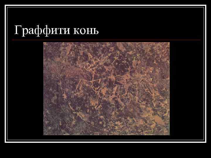 Граффити конь 