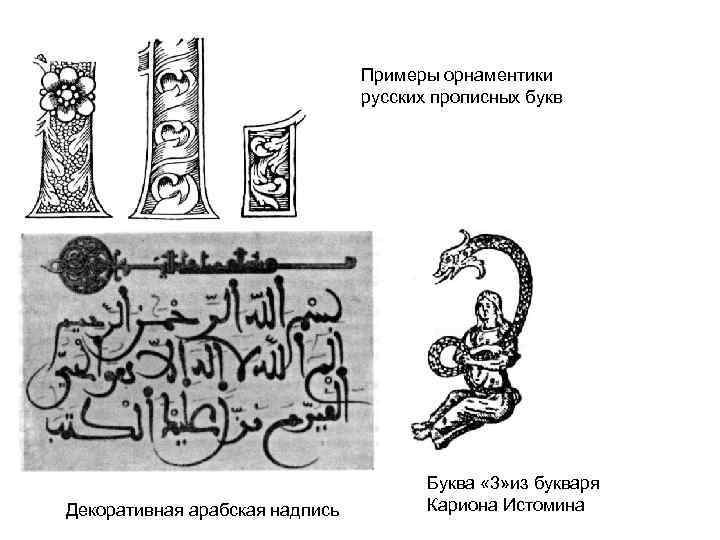       Примеры орнаментики      