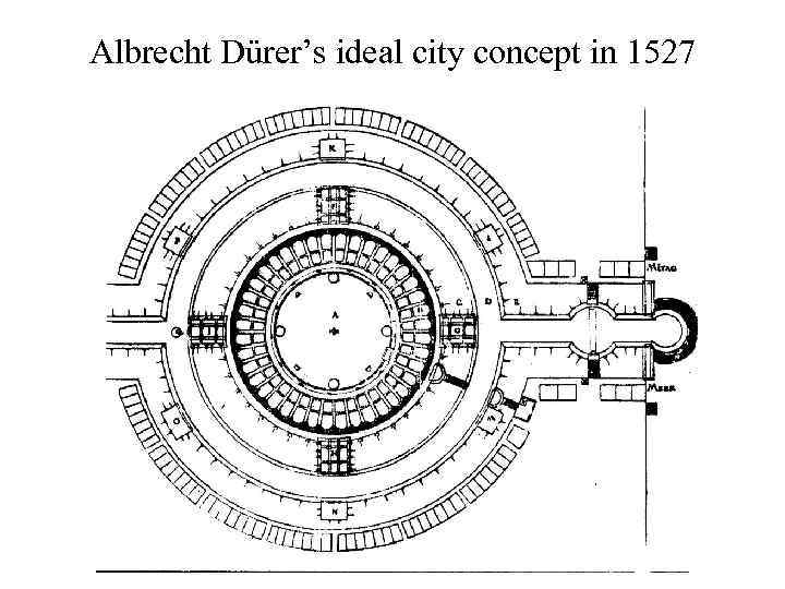 Albrecht Dürer’s ideal city concept in 1527 