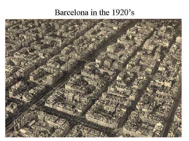Barcelona in the 1920’s 