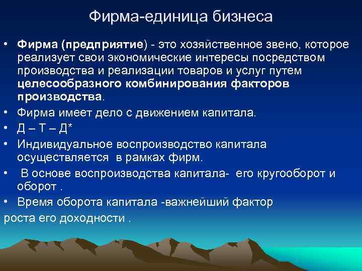 Ед групп. Фирма, как единица бизнеса, обладает следующими характеристиками. Е фирма.