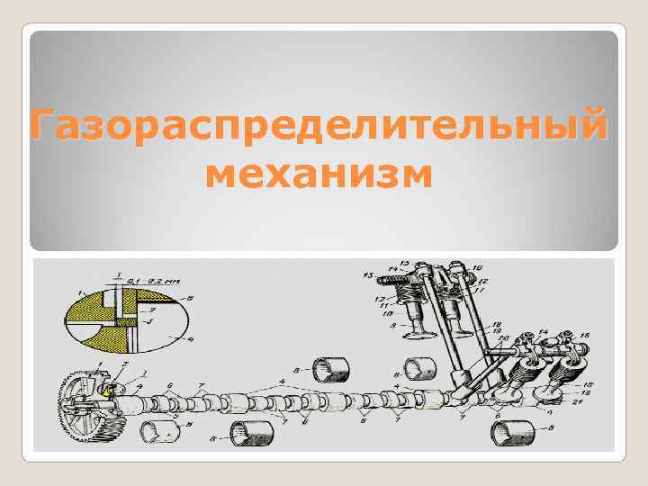 Газораспределительный  механизм 