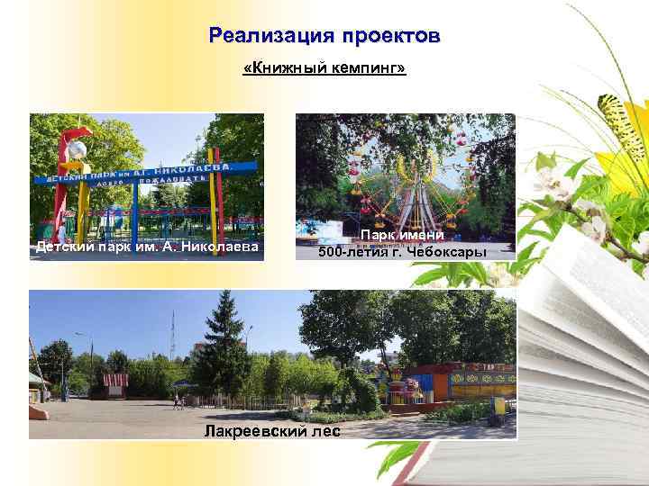      Реализация проектов     «Книжный кемпинг» 