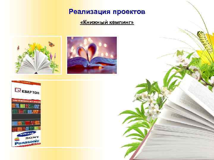 Реализация проектов  «Книжный кемпинг» 