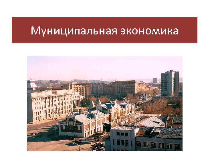 Муниципальная экономика 