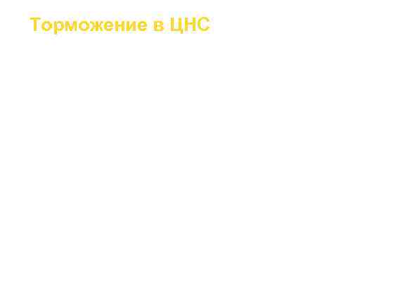 Торможение в ЦНС Торможение – это активный биологический  процесс, направленный на ослабление, прекращения