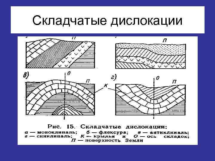 Складчатые дислокации Складчатые дислокации
