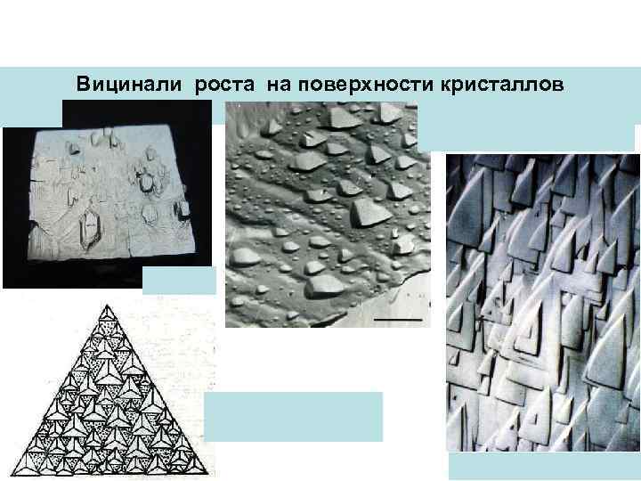 Вицинали роста на поверхности кристаллов 