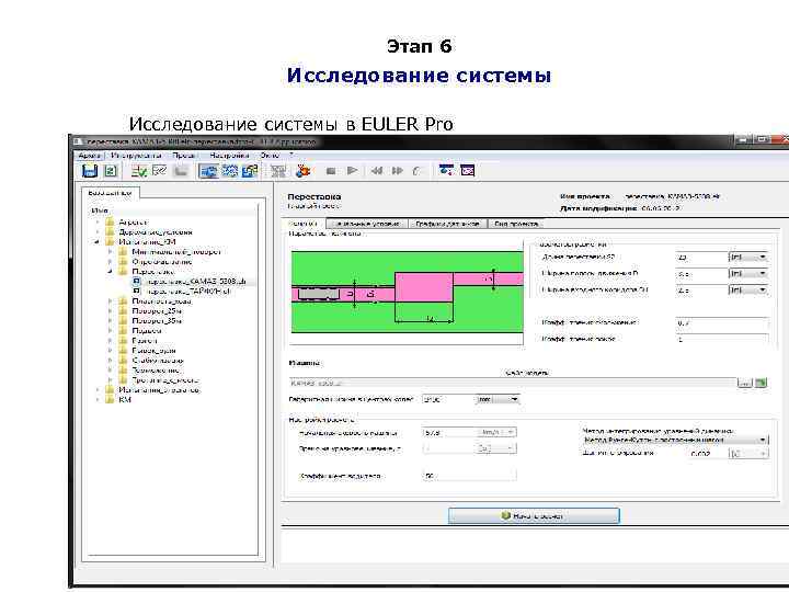      Этап 6    Исследование системы в EULER