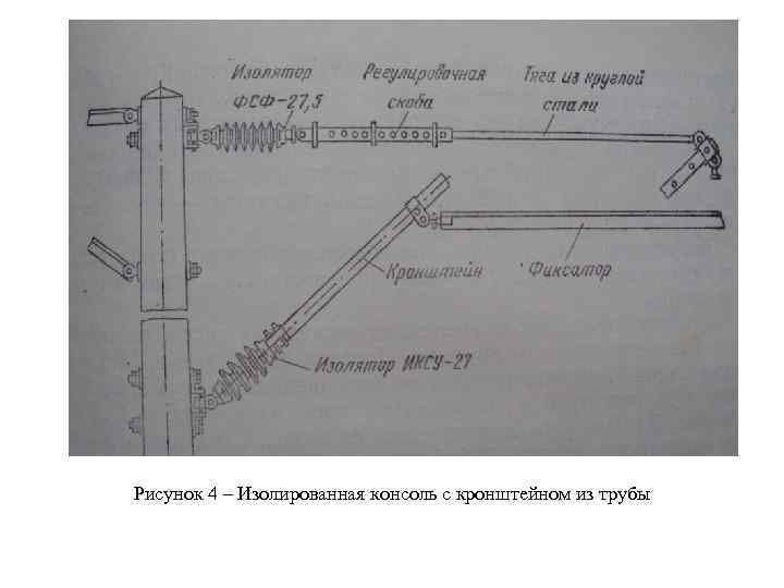 Эскиз консоли кис ж с армировкой и указанием основных деталей