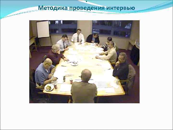    . Методика проведения интервью 