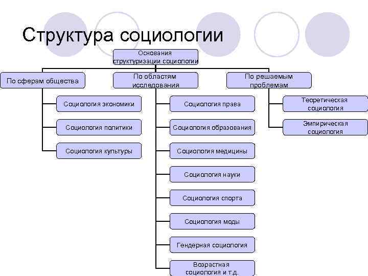 Структура социологии