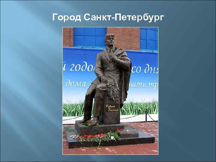 Город Санкт-Петербург 
